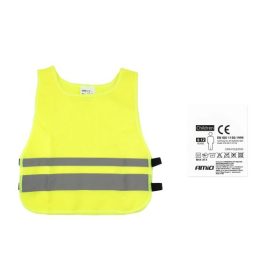 GILET DE VISIBILITÉ POUR ENFANT, JAUNE 