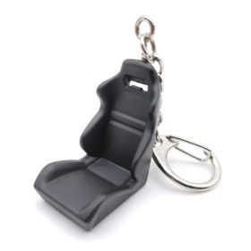 W16362-10 Porte-clés pour siège sport en métal - noir