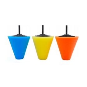 Jeu de 3 éponges de polissage coniques DB 150 mm