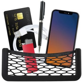   Rangement de voiture autocollant avec maille flexible et cadre en plastique