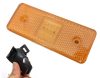 Indicateur de largeur 6 LED avec support - jaune 12-24V - marqué E