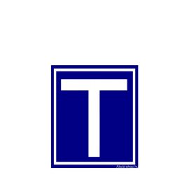 Guide étudiant lettre T magnétique Petit 10*10cm